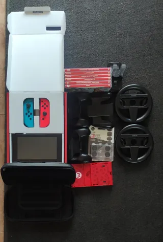 Nintendo Switch + 6 Juegos + Accesorios