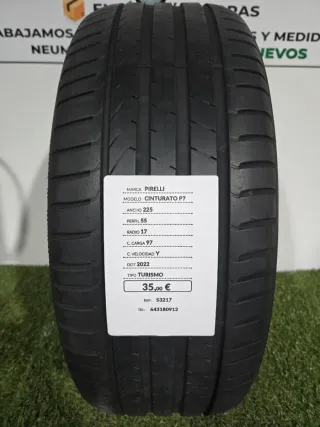 225 55 17 97Y PIRELLI CINTURATO P7