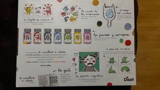 libro pop up del monstruo de colores y juego