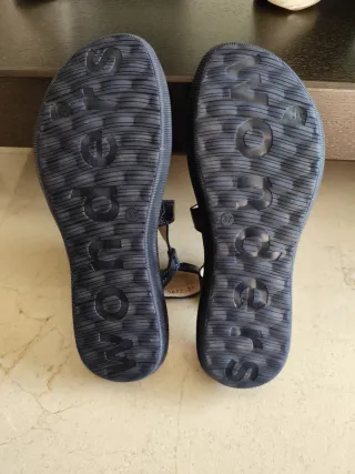 Sandalias Wonders Azul Marino Talla 37