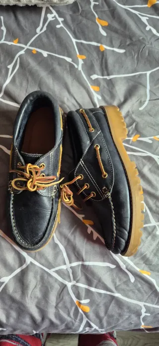 Náuticos piel azul marino T.38