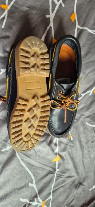 Náuticos piel azul marino T.38