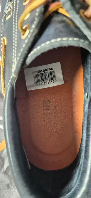 Náuticos piel azul marino T.38