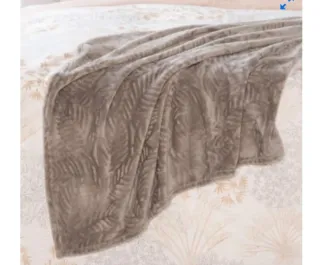 3 Mantas de sofá aterciopelada color es gris ratan