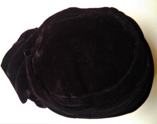 Sombrero Época Terciopelo Negro