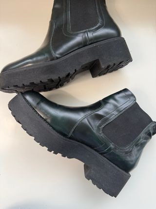 Botines mujer talla 39 verde oscuro