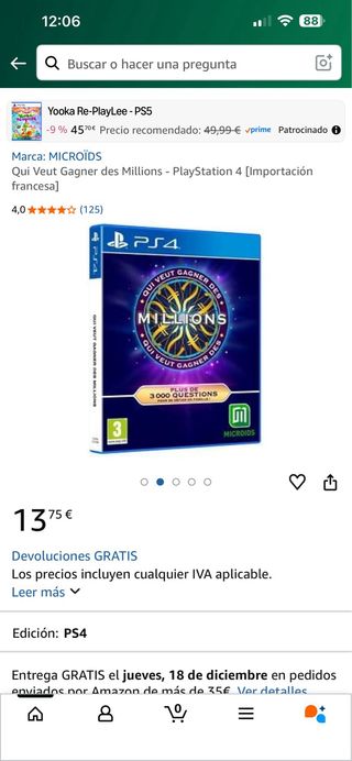 Qui Veut Gagner des Millions PS4