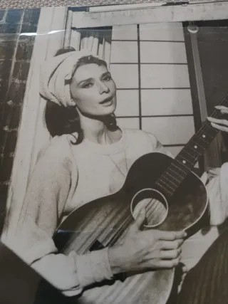 Cuadro Audrey Hepburn Guitarra