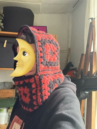 Pasamontañas/Balaclava tejido a mano