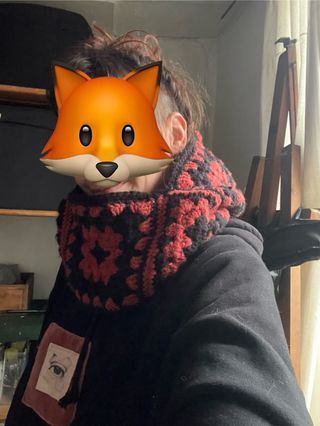 Pasamontañas/Balaclava tejido a mano