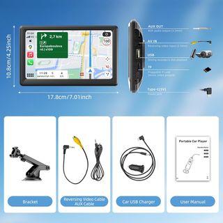 Pantalla Coche 7 GPS Bluetooth USB