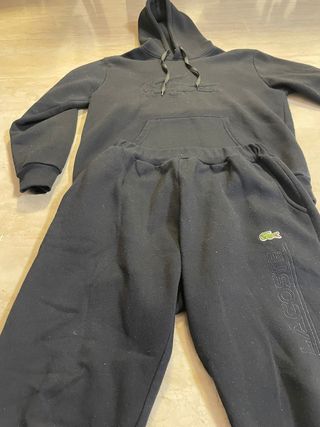 Chándal Lacoste Negro