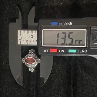 Anillo Plata Granate Natural