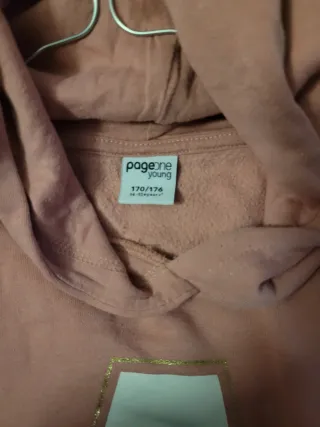 Bellissima Felpa Poggen rosa e bianca tg. 170/176