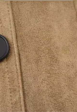 Chaqueta ante sintético con cuello pelo .Nueva! M