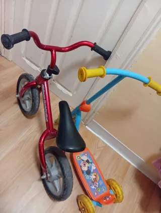 Lote Patinete Mickey + Bici Chicco