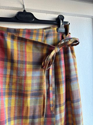 Falda de cuadros vintage