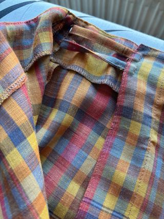 Falda de cuadros vintage