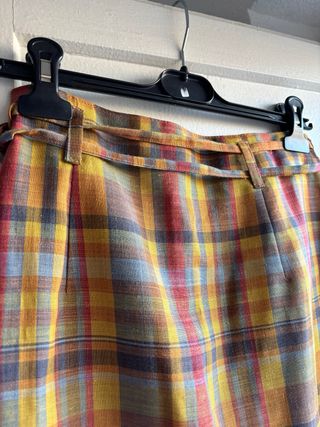 Falda de cuadros vintage