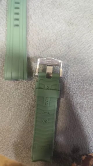 Correas Omega Seamaster Caucho Verde 20mm