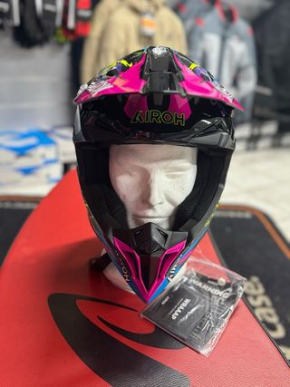 Casco Cross Airoh Wraaap Music Joker, taglie M e L