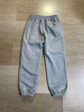 Pantalones de chándal grises anchos