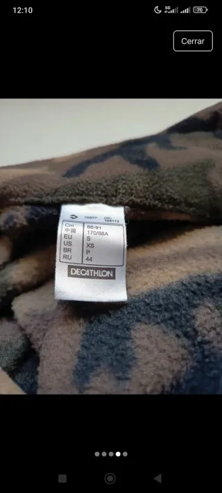 Chaqueta Decathlon Camuflaje