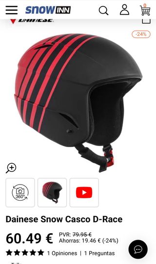 LIQUIDACIÓN Casco esquí/snow niño Dainese nuevo
