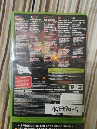 Guitar Hero Xbox 360 Chitarra + Custodia + 2 Gioch