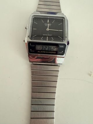Reloj Casio Analógico-Digital Negro/Plata