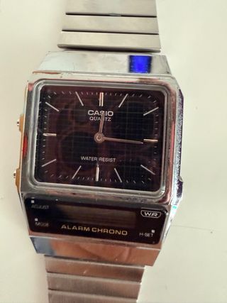 Reloj Casio Analógico-Digital Negro/Plata