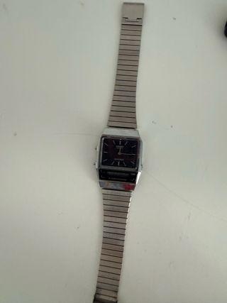 Reloj Casio Analógico-Digital Negro/Plata