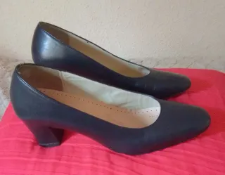 Zapatos  piel azul