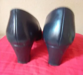 Zapatos  piel azul