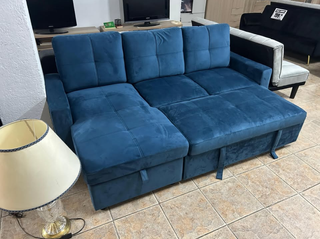 Nuevo! sofa cama con chaiselongue y arcon