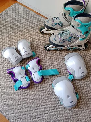 Patines en línea grises  Oxelo 32-35