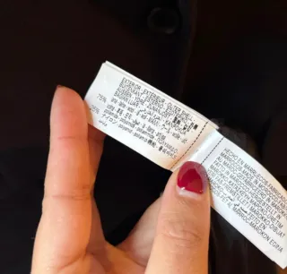 Abrigo Zara Lana Manteco Azul Marino Talla XL