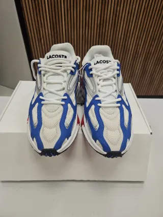 Zapatillas Lacoste Hombre Azul y Blanco