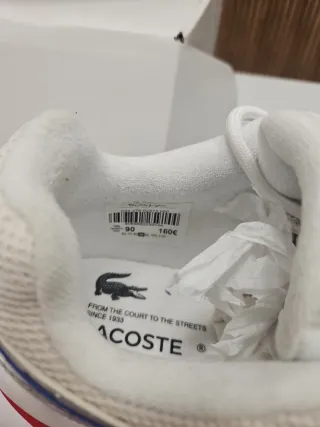 Zapatillas Lacoste Hombre Azul y Blanco