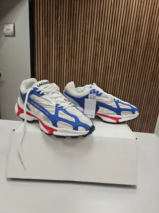 Zapatillas Lacoste Hombre Azul y Blanco