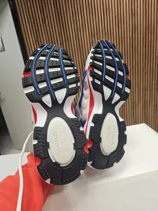 Zapatillas Lacoste Hombre Azul y Blanco