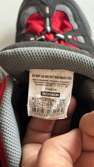 Botas de Montaña Quechua Hombre Talla 44