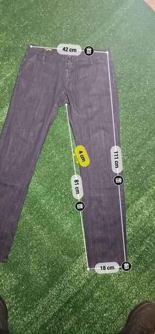 GAS Jeans Denim Blu Scuro Taglia 33