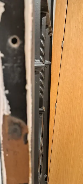 Puerta reja forja 208x73 cm