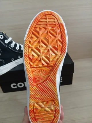 Converse n.37 nere e bianche nuove originali