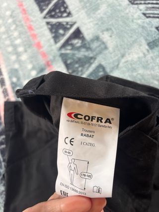 Pantalón protección laboral Cofra Negro