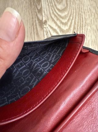 Tarjetero Loewe Negro Piel