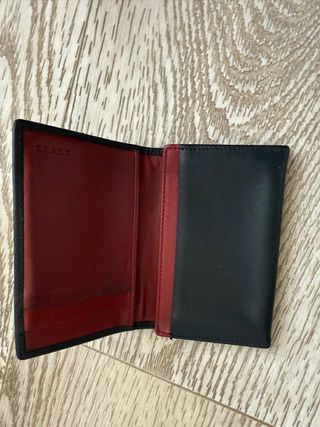 Tarjetero Loewe Negro Piel