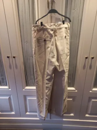 Pantalón recto Ameé beige
