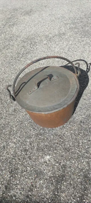 Paiolo antico in rame